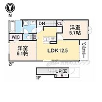 奈良県磯城郡田原本町大字秦庄（賃貸アパート2LDK・2階・56.44㎡） その2