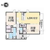 大阪府交野市青山３丁目（賃貸アパート2LDK・2階・62.10㎡） その1