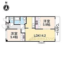 奈良県磯城郡田原本町大字千代（賃貸マンション2LDK・2階・57.75㎡） その2