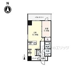 SAIDAIJI TERRACE 1LDKの間取図画像