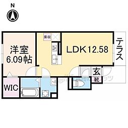 ウインドウ2 1LDKの間取図画像