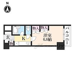 アーバンエース新大宮パル 1Kの間取図画像