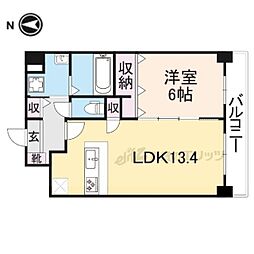 ロイヤルステージ新大宮 1LDKの間取図画像