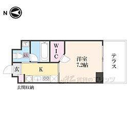 フクダ不動産新大宮マンション 1Kの間取図画像