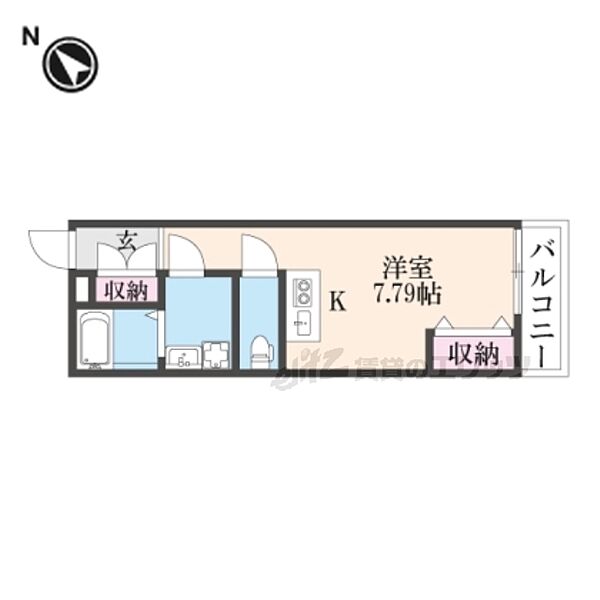 ｃｈｏｕｃｈｏｕＮａｋａｍｉｙａEAST 205｜大阪府枚方市中宮東之町(賃貸アパート1R・2階・22.23㎡)の写真 その2