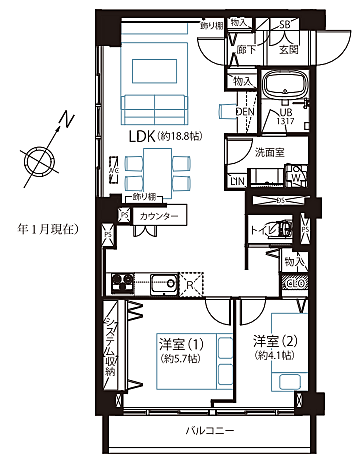 間取りを拡大表示