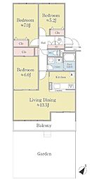 間取図画像 3LDK