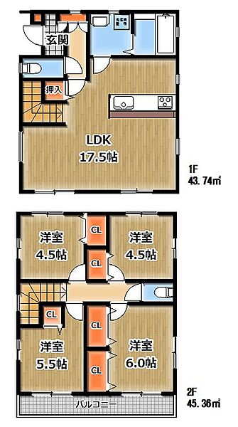間取りを拡大表示