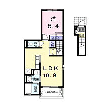 フォレスタ 201 ｜ 埼玉県本庄市日の出4丁目12-11（賃貸アパート1LDK・2階・41.26㎡） その2