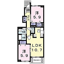 サウスウインド　II 101 ｜ 群馬県高崎市下之城町940番地1（賃貸アパート2LDK・1階・55.42㎡） その2