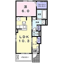 メゾン・ド・フルール 101 ｜ 埼玉県深谷市小前田2437番地（賃貸アパート1LDK・1階・44.21㎡） その2