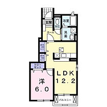 ベルフィオーレ　I 101 ｜ 群馬県高崎市日高町1360-2（賃貸アパート1LDK・1階・45.72㎡） その2