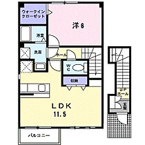 プリムヴェール 201 ｜ 群馬県高崎市下小鳥町394-2（賃貸アパート1LDK・2階・46.28㎡） その2