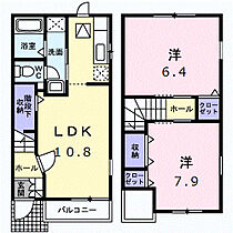 ハーモニーＡ 103 ｜ 群馬県高崎市石原町1403（賃貸アパート2LDK・1階・60.24㎡） その2