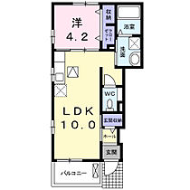 オアシス　Ｂ 101 ｜ 群馬県伊勢崎市境栄27-2（賃貸アパート1LDK・1階・37.76㎡） その2