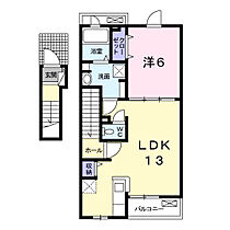 フラン　エスポワール 202 ｜ 群馬県高崎市小八木町2029-5（賃貸アパート1LDK・2階・46.90㎡） その2