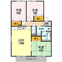 スクエアガーデン　Ｆ 202 ｜ 埼玉県本庄市朝日町2丁目（賃貸アパート3LDK・2階・68.75㎡） その2