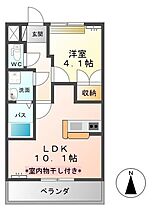 ウッドペッカー・西 201 ｜ 群馬県伊勢崎市今井町（賃貸アパート1LDK・2階・36.00㎡） その2