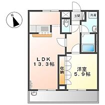 エレガンスII 202 ｜ 群馬県伊勢崎市国定町2丁目（賃貸アパート1LDK・2階・45.50㎡） その2