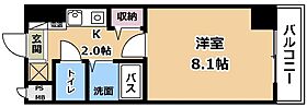 グランデ・ラーゴHOEI 1  ｜ 滋賀県草津市野路8丁目（賃貸マンション1K・2階・23.70㎡） その2