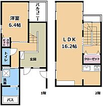 メル　ヴァンベール  ｜ 滋賀県栗東市小柿4丁目（賃貸アパート1LDK・1階・66.94㎡） その2