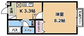 滋賀県草津市岡本町（賃貸アパート1K・1階・26.71㎡） その2