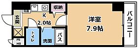 滋賀県草津市野路8丁目（賃貸マンション1K・4階・22.60㎡） その2