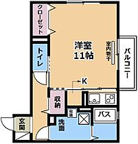 リヴェール  ｜ 滋賀県草津市追分2丁目（賃貸アパート1R・1階・34.76㎡） その2