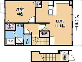 リバティ　スペースIII  ｜ 滋賀県大津市大江5丁目（賃貸アパート1LDK・2階・46.09㎡） その2