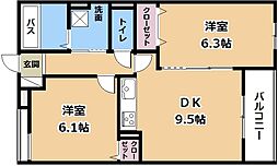 間取図画像 2DK