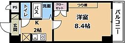 グリーンロード山手 1Kの間取図画像