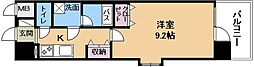 クレアドーレ南草津 1Kの間取図画像