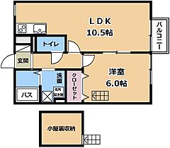 エポワールメゾン  ｜ 滋賀県守山市播磨田町（賃貸アパート1LDK・2階・40.29㎡） その2