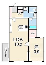 GRANKOBELIA津門大箇町 1LDKの間取図画像