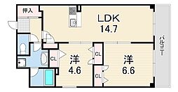 間取図画像 2LDK