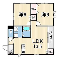 間取図画像 2LDK
