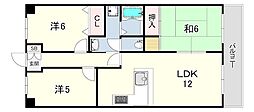 西宮六軒町アーバンリズ 3LDKの間取図画像