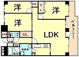 ラピタス31西宮 3LDKの間取図画像