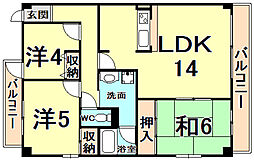 マンションヴィーガ 3LDKの間取図画像