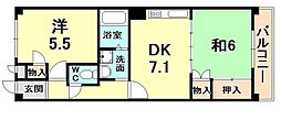 光永コート 2DKの間取図画像