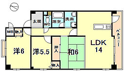 ピーク2 3LDKの間取図画像