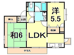 アイビー館 3Kの間取図画像
