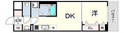LEGALANDNISHINOMIYA PARKSIDE 1LDKの間取図画像