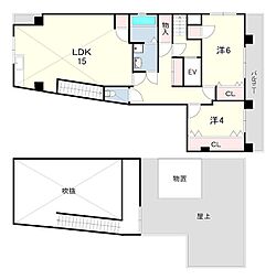 メゾンKATO 2LDKの間取図画像