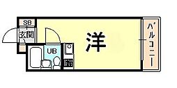 NEOダイキョー甲子園口 ワンルームの間取図画像