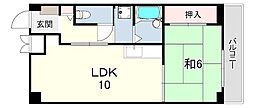 宝和マンション 2DKの間取図画像