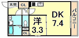 フジテラス甲東園  ｜ 兵庫県西宮市上大市４丁目（賃貸マンション1LDK・3階・27.72㎡） その2