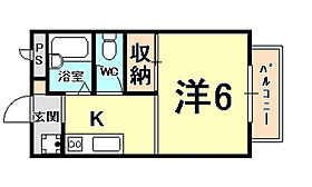 エメロード西宮  ｜ 兵庫県西宮市津門川町（賃貸アパート1R・1階・23.18㎡） その2