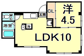 ラルー浜田  ｜ 兵庫県西宮市甲子園浜田町（賃貸マンション1LDK・3階・34.00㎡） その2