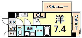 アーバングリーン甲子園  ｜ 兵庫県西宮市甲子園高潮町（賃貸マンション1K・6階・24.75㎡） その2